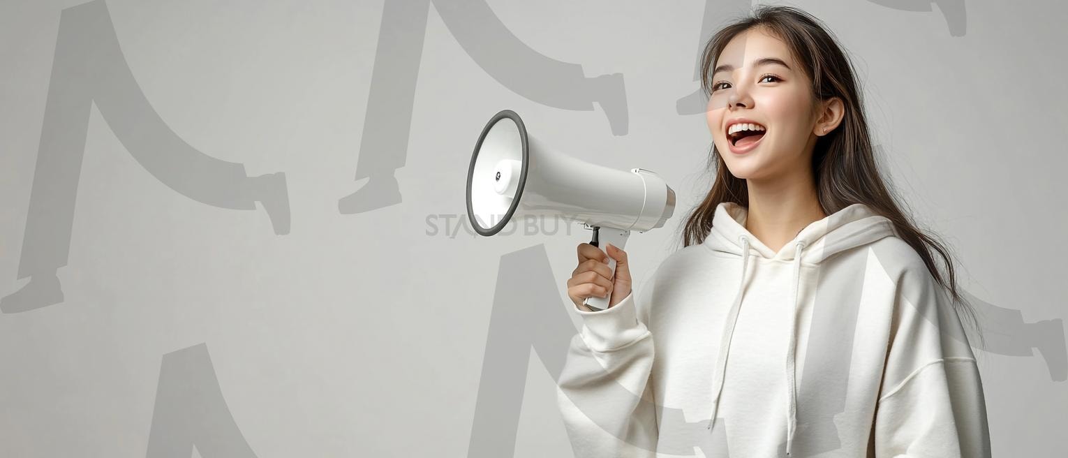 공지사항 | 메가폰, 메가폰외침, 외치는사람, 메가폰남자, 메가폰여자, 확성기, 발표, 시위, 응원, 연설, 소리치는사람, 메시지전달, 캠페인, 리더십, 알림, 공지, 집회, 열정, 주장, 목소리, 환호, 공지사항, ai | 스탠바이 STANDBUY 디지털 콘텐츠