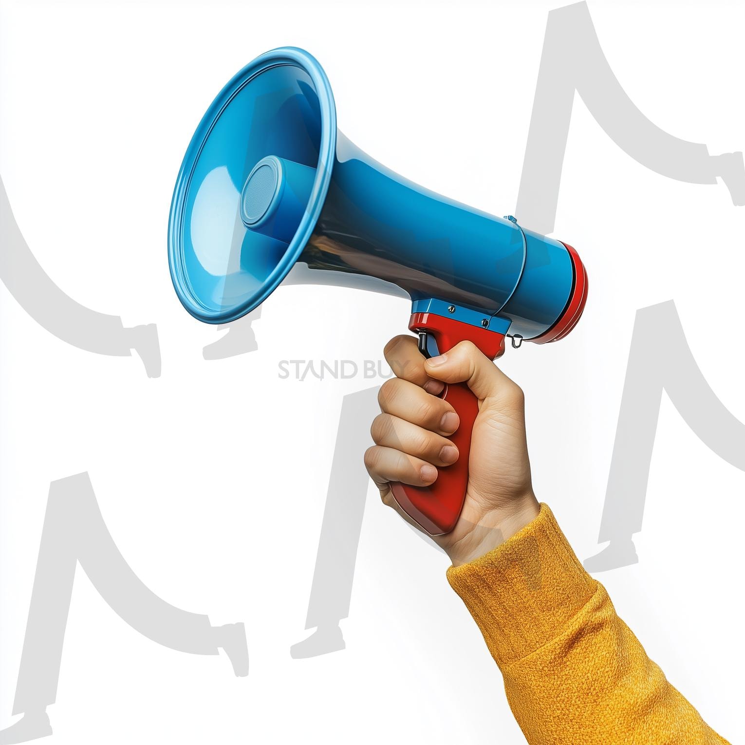 공지사항 | 메가폰, 메가폰외침, 외치는사람, 메가폰남자, 메가폰여자, 확성기, 발표, 시위, 응원, 연설, 소리치는사람, 메시지전달, 캠페인, 리더십, 알림, 공지, 집회, 열정, 주장, 목소리, 환호, 공지사항, ai | 스탠바이 STANDBUY 디지털 콘텐츠