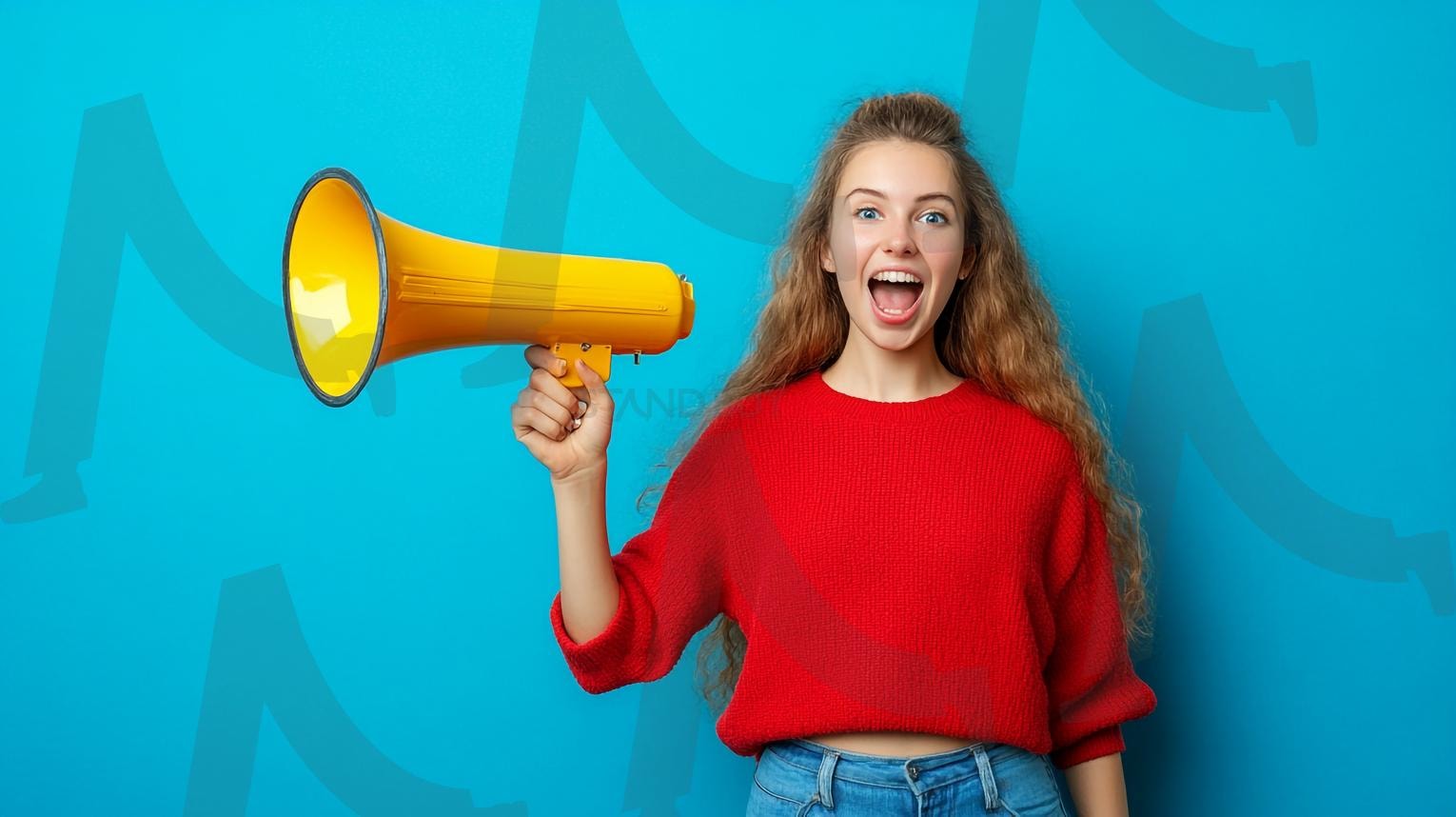 공지사항 | 메가폰, 메가폰외침, 외치는사람, 메가폰남자, 메가폰여자, 확성기, 발표, 시위, 응원, 연설, 소리치는사람, 메시지전달, 캠페인, 리더십, 알림, 공지, 집회, 열정, 주장, 목소리, 환호, 공지사항, ai | 스탠바이 STANDBUY 디지털 콘텐츠