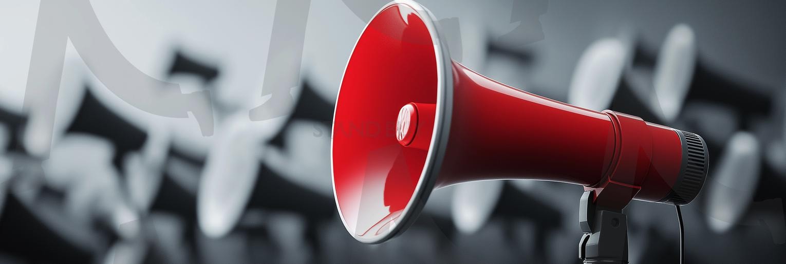 공지사항 | 메가폰, 메가폰외침, 외치는사람, 메가폰남자, 메가폰여자, 확성기, 발표, 시위, 응원, 연설, 소리치는사람, 메시지전달, 캠페인, 리더십, 알림, 공지, 집회, 열정, 주장, 목소리, 환호, 공지사항, ai | 스탠바이 STANDBUY 디지털 콘텐츠