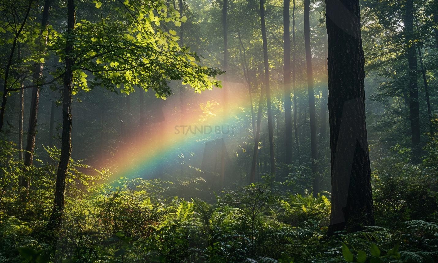 무지개 | 무지개, 레인보우, rainbow, 숲, 맑음, 무지개빛, 일기예보, 날씨, 스펙트럼, 하늘, 자연, ai | 스탠바이 STANDBUY 디지털 콘텐츠