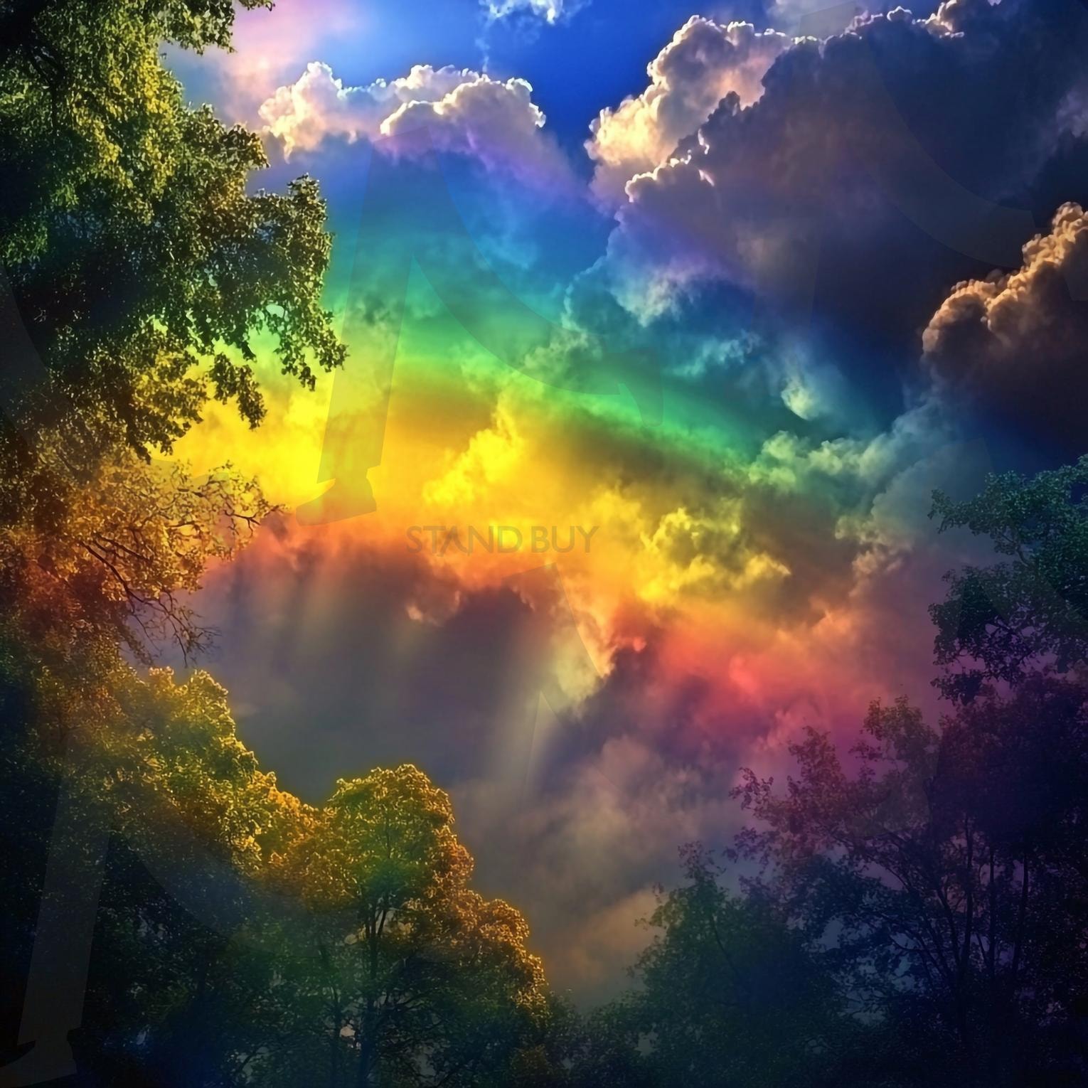 무지개 | 무지개, 레인보우, rainbow, 숲, 맑음, 무지개빛, 일기예보, 날씨, 스펙트럼, 하늘, ai | 스탠바이 STANDBUY 디지털 콘텐츠