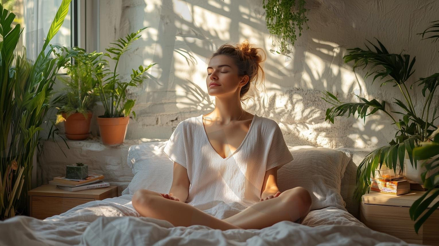 꿀잠 | 꿀잠, 숙면, 편안한잠, 아늑한침대, 포근한이불, 베개, 침실, 아침햇살, 굿모닝, 기상, 아침풍경, 침대에서일어남, 이불속, 편안한수면, 수면건강, 침대정리, 숙면습관, 아침미소, 침대휴식, 잠자는여자, 잠자는남자, 침실인테리어, ai | 스탠바이 STANDBUY 디지털 콘텐츠