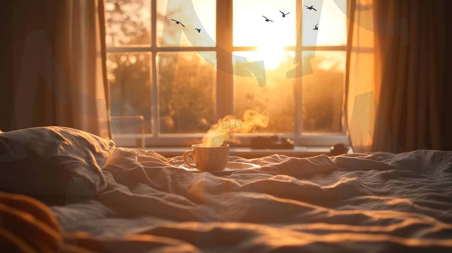 굿모닝 | 꿀잠, 숙면, 편안한잠, 아늑한침대, 포근한이불, 베개, 침실, 아침햇살, 굿모닝, 기상, 아침풍경, 침대에서일어남, 이불속, 편안한수면, 수면건강, 침대정리, 숙면습관, 아침미소, 침대휴식, 잠자는여자, 잠자는남자, 침실인테리어, ai | 스탠바이 STANDBUY 디지털 콘텐츠