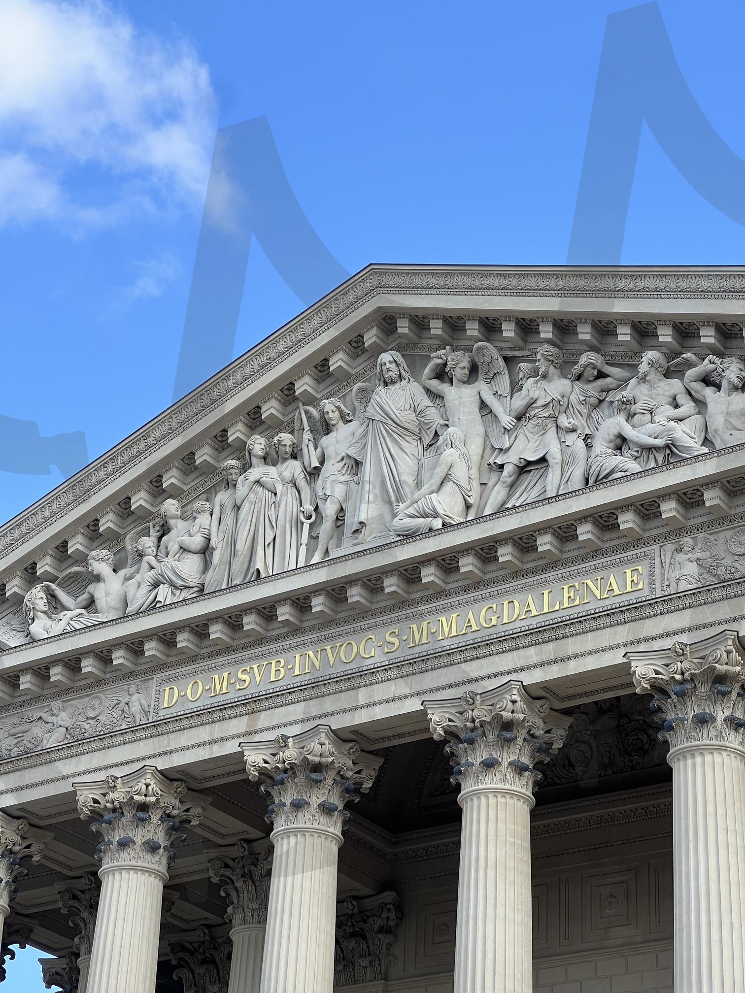 하늘 아래 고요히 새겨진 신의 이야기 | 마들렌성당, 파리건축, 고대조각, 신화의장면, 클래식, 프랑스 | 스탠바이 STANDBUY 디지털 콘텐츠