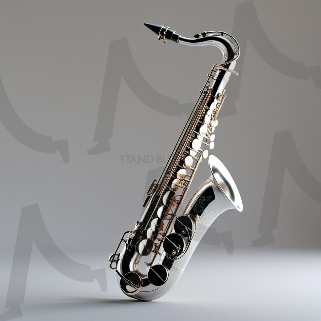 은빛의 알토 섹소폰 | 은색의, 관악기, 섹소폰, 알토섹소폰, 섹소폰연주, 음악, 피스, ai | 스탠바이 STANDBUY 디지털 콘텐츠
