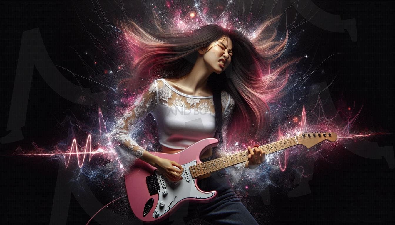 일렉키타 연주하는 미모의 한국 젊은 여자 | 걸그룹, 일렉키타연주하는 여자, 미모의 일렉키타 연주하는 한국 여자, 미모의 한국 여자, K POP, ai | 스탠바이 STANDBUY 디지털 콘텐츠