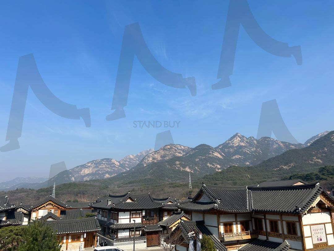 북한산 한옥마을전경01 | 서울, 한옥마을, 북한산, 전경, 산 | 스탠바이 STANDBUY 디지털 콘텐츠