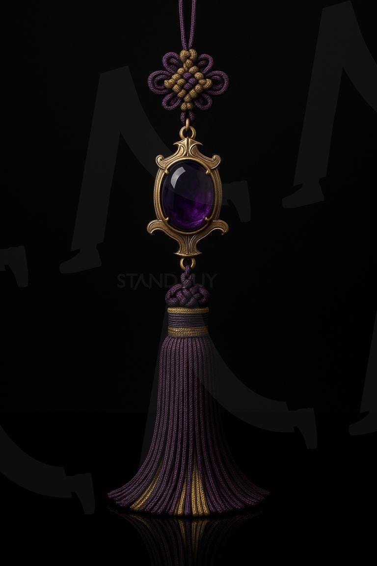 자수정 노리개 Amethyst accessory | Korean traditional accessory, amethyst norigae, korean royal accesoory, amethyst accessory image, ai | 스탠바이 STANDBUY 디지털 콘텐츠