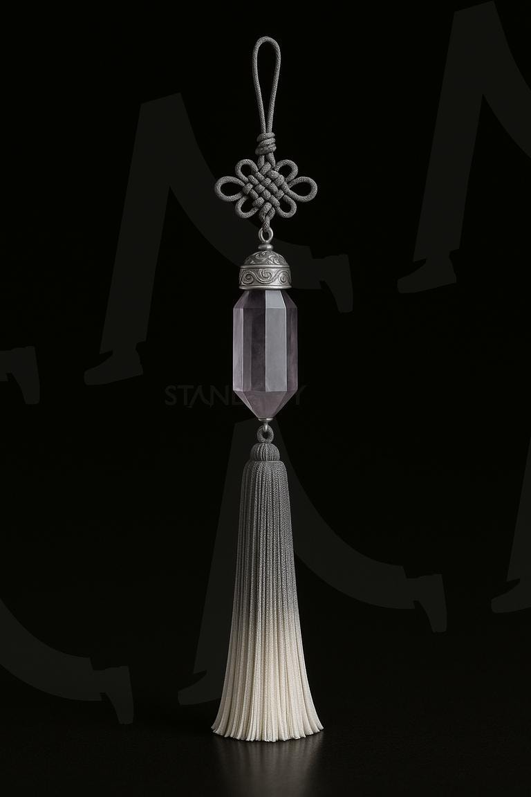 연수정 노리개 Gray Amethyst Norigae | ai, Light smoky Amethyst accessory, Lavender gray Norigae, gemstone, gemstone accessory, hexagonal prism norigae | 스탠바이 STANDBUY 디지털 콘텐츠
