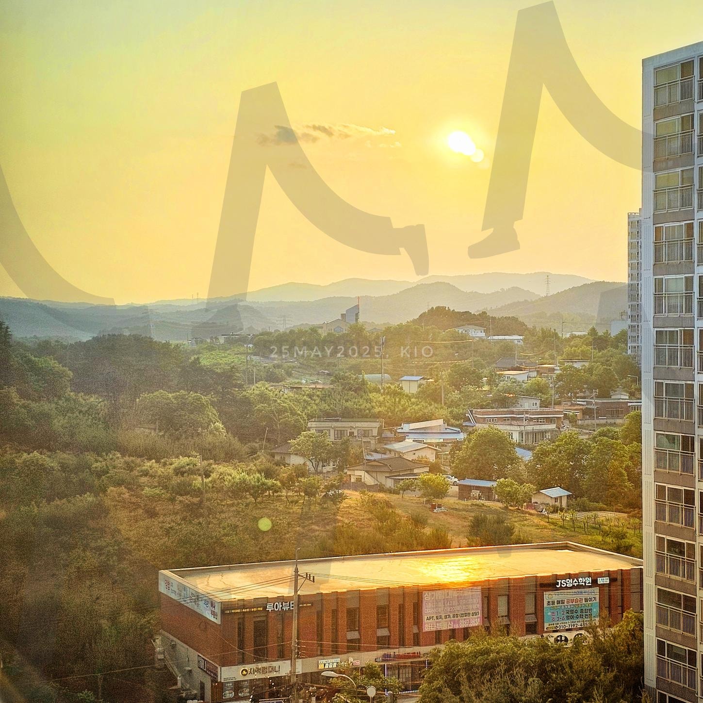 Sunset | call it a day, sunset, wrap up a day, korea, apartment | 스탠바이 STANDBUY 디지털 콘텐츠