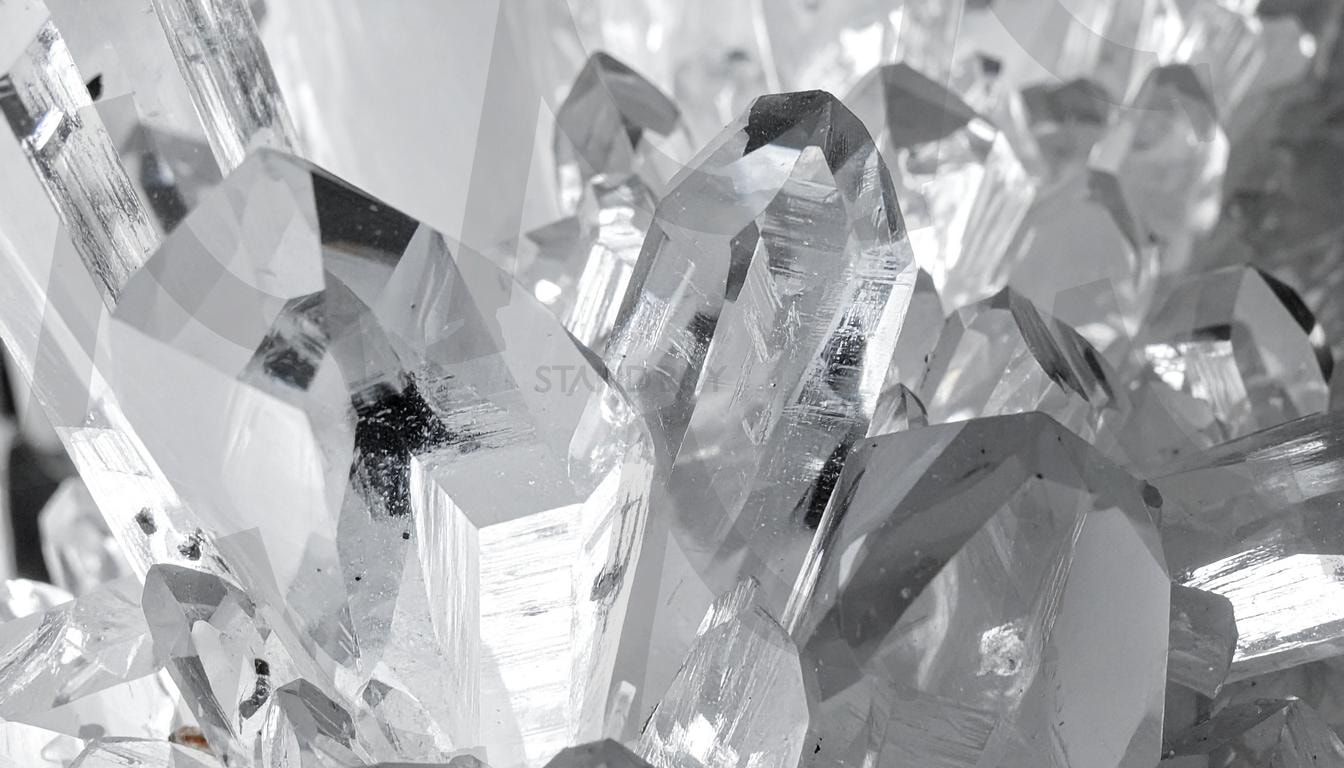 하이엔드 크리스털 질감 클로즈업 | crystal texture, High-definition clarity, Luxury abstract, ai, Translucent design element, Futuristic material surface | 스탠바이 STANDBUY 디지털 콘텐츠