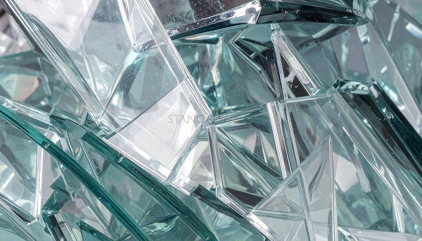 기하학적 깨진 유리 이미 | Glass Texture, Geometric Abstract, Translucent Crystals, Fractured Glass Design, Modern Minimalism, ai | 스탠바이 STANDBUY 디지털 콘텐츠