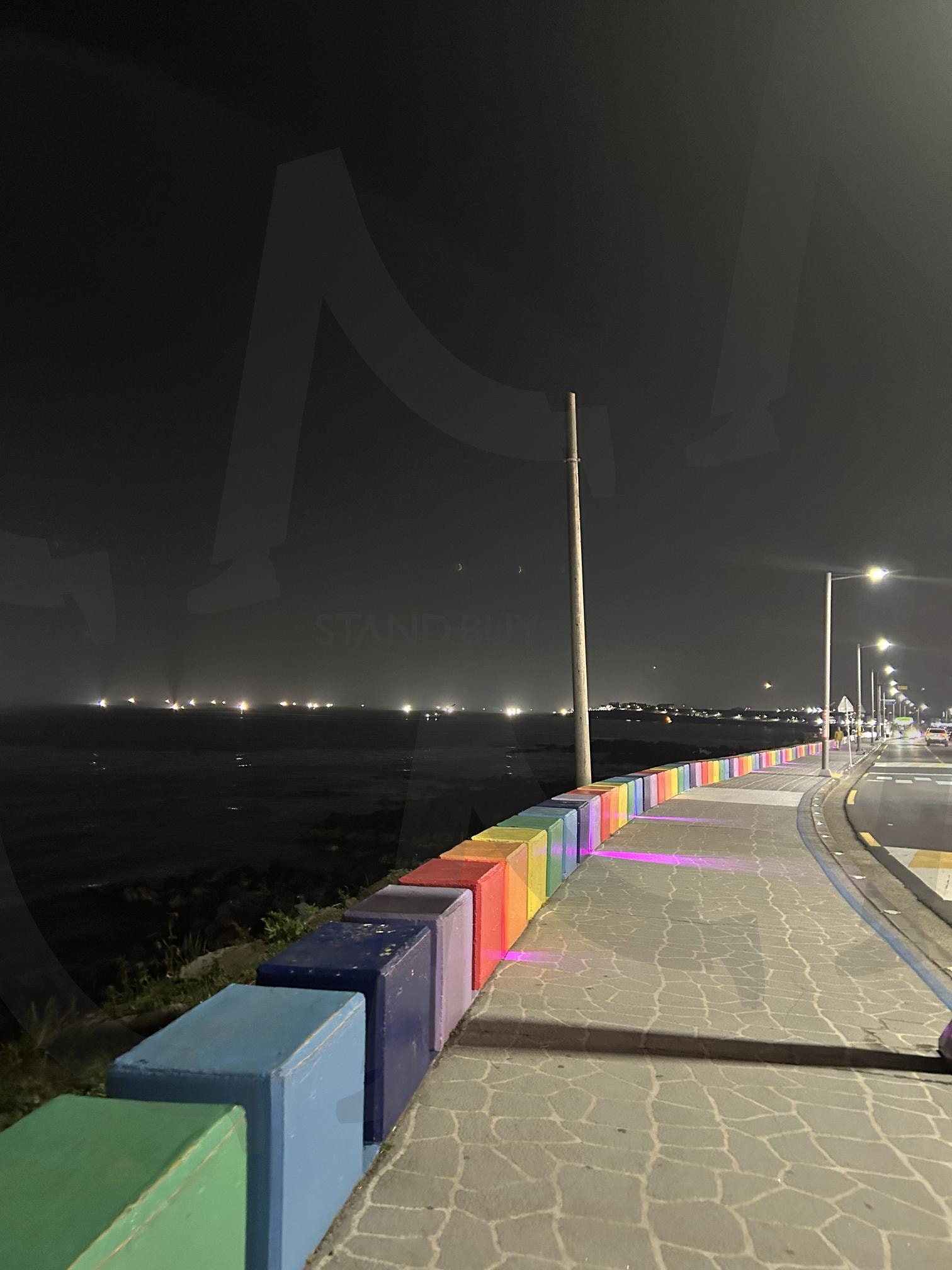 제주 밤바다 | 무지개, 제주도, 도두봉, 밤바다, 저녁 | 스탠바이 STANDBUY 디지털 콘텐츠