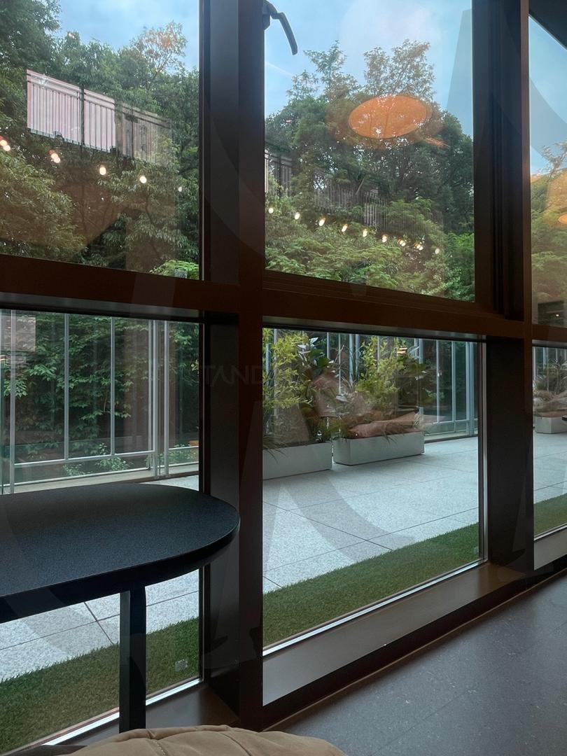 Near-home library window view 🌿 | library, korea, mood, book, relax | 스탠바이 STANDBUY 디지털 콘텐츠