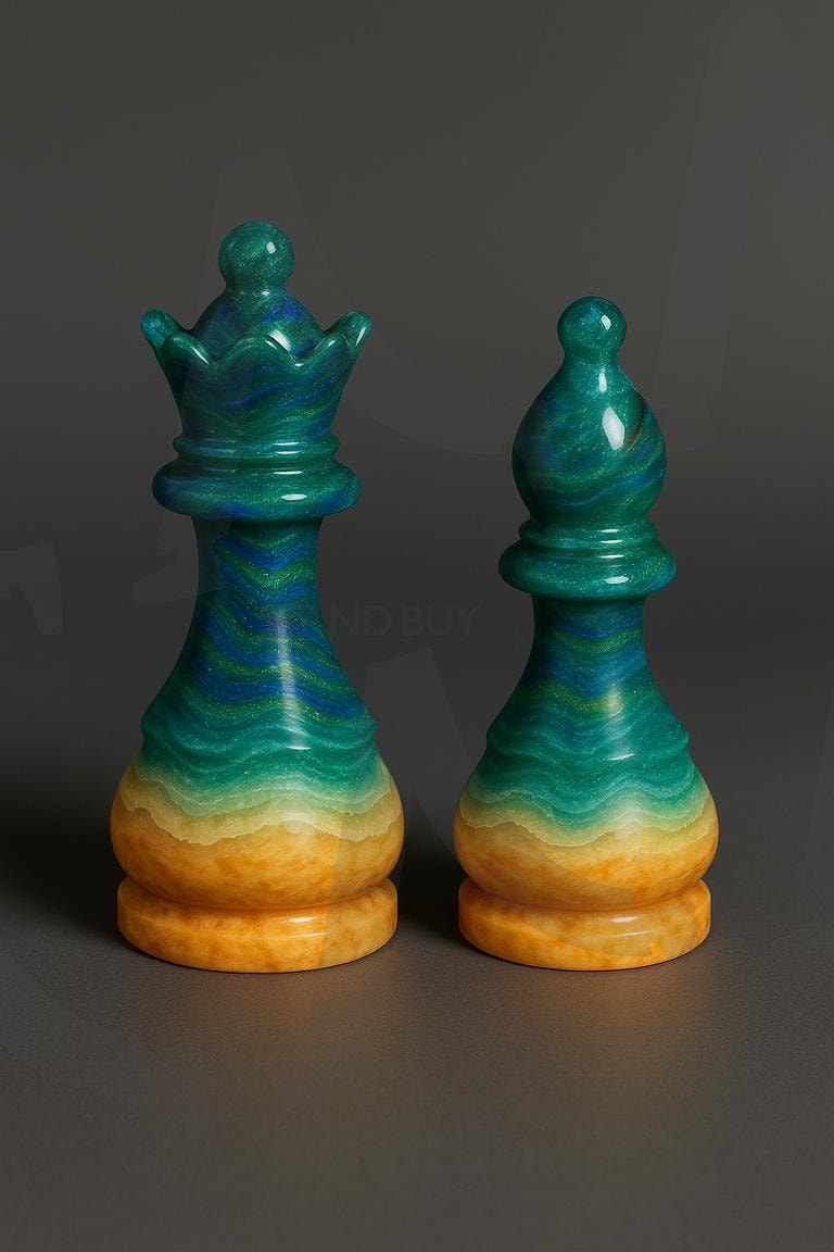 chess | ai, queen and bishop, chess, gemstone, Gemstone chess, raw stone, mineral, gemstone | 스탠바이 STANDBUY 디지털 콘텐츠