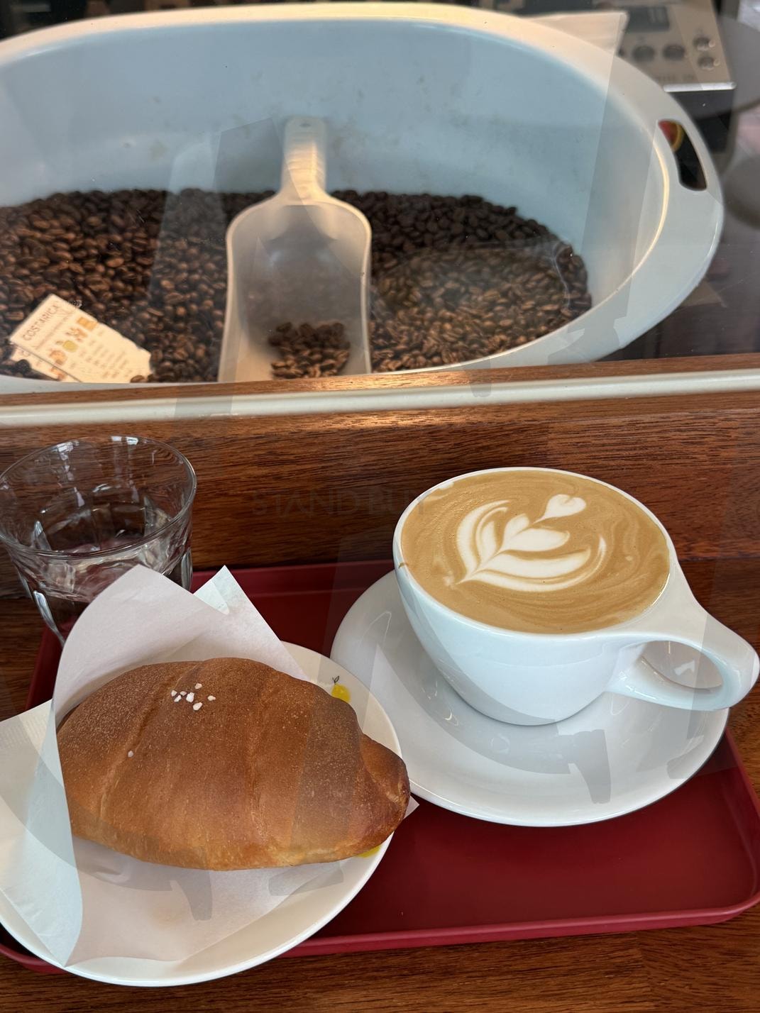 한국카페 따듯한라떼 소금빵 | 한국카페, 카페, 라떼, 따듯한라떼, latte, coffee, korea | 스탠바이 STANDBUY 디지털 콘텐츠