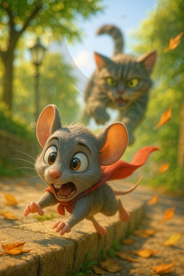 쥐를 쫓는 고양이 | ai, 고양이, 쥐, 쫓는고양이, 쫓기는쥐, 쥐와고양이, 고양이와쥐, 애니메이션 | 스탠바이 STANDBUY 디지털 콘텐츠