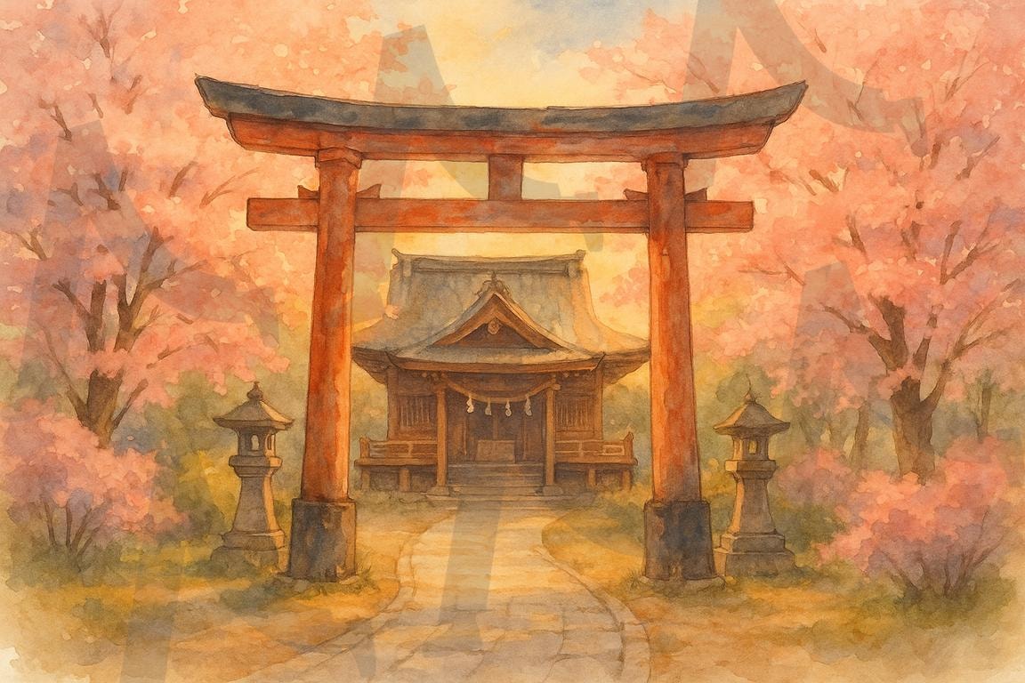 일본식 신사(a temple in Japan) | 일본, 신사, 감성적인, Japan, Buddhist temple, Sentimental, ai | 스탠바이 STANDBUY 디지털 콘텐츠