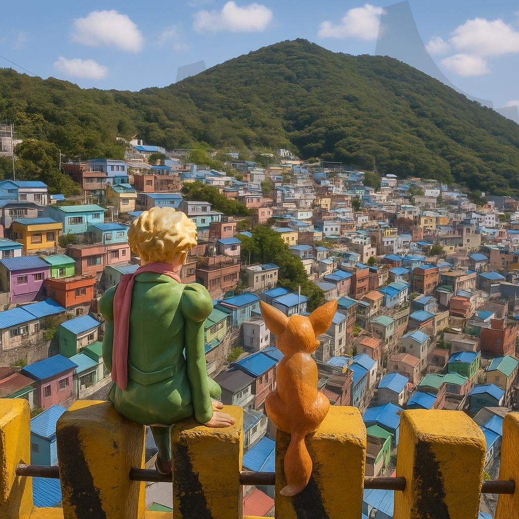 부산의 어린왕자(Little Prince of Busan) | 어린왕자, 감천문화마을, 부산, 고요함, Little Prince, Gamcheon Culture Village, Scenery, Quietness, ai | 스탠바이 STANDBUY 디지털 콘텐츠