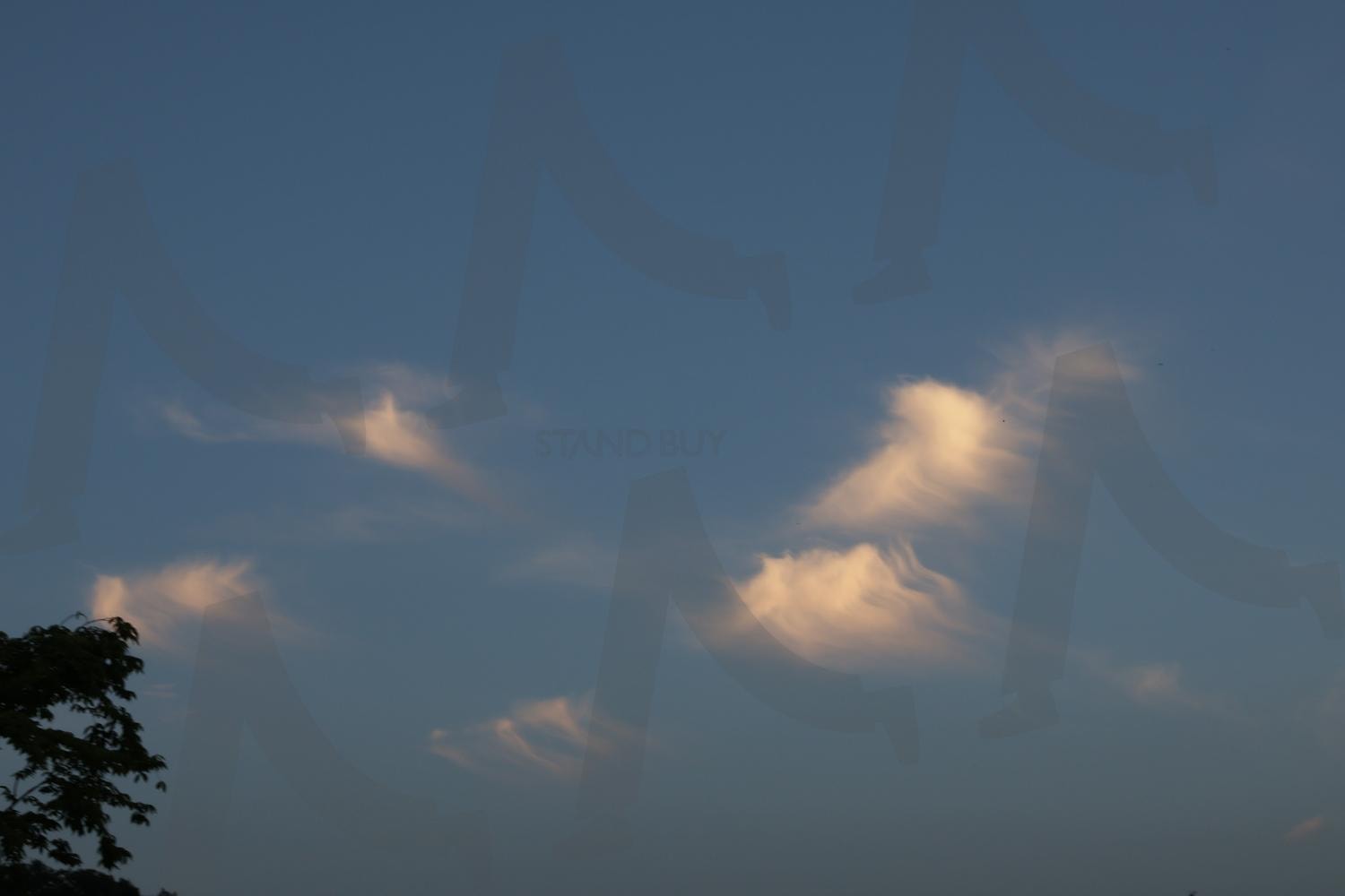 노을에 구름 | 흰구름, 노을구름, 노을, 구름, 하늘, 자연 | 스탠바이 STANDBUY 디지털 콘텐츠