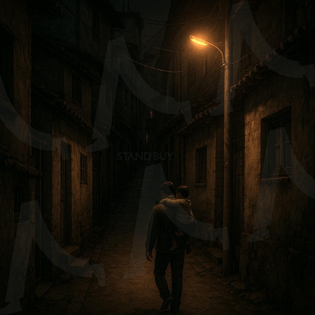 잊어버린 추억(a forgotten memory) | 어릴적, 밤, 아버지, 추억, childhood, night, father, memories, ai | 스탠바이 STANDBUY 디지털 콘텐츠