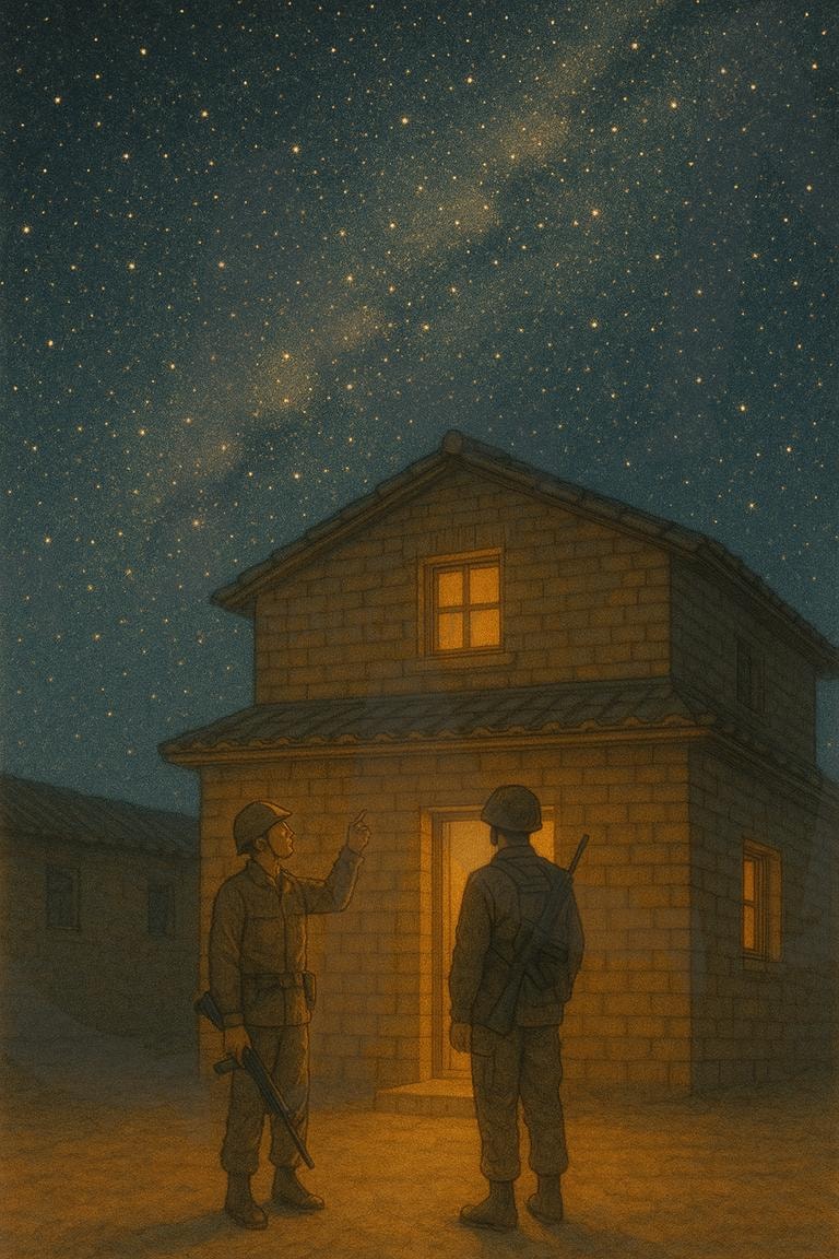 잠깐의 휴식(a brief break) | 군인, 휴식, 별, 풍경, soldiers, rest, stars, Scenery, ai | 스탠바이 STANDBUY 디지털 콘텐츠