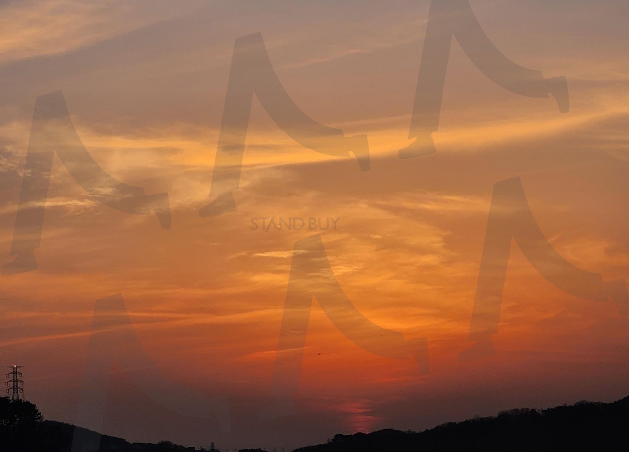 다리 위로 물드는 그림자 (Shadows Coloring the Bridge) | 다리, 그림자, 감성석양, Bridge, silhouette, shadows, sunset mood | 스탠바이 STANDBUY 디지털 콘텐츠