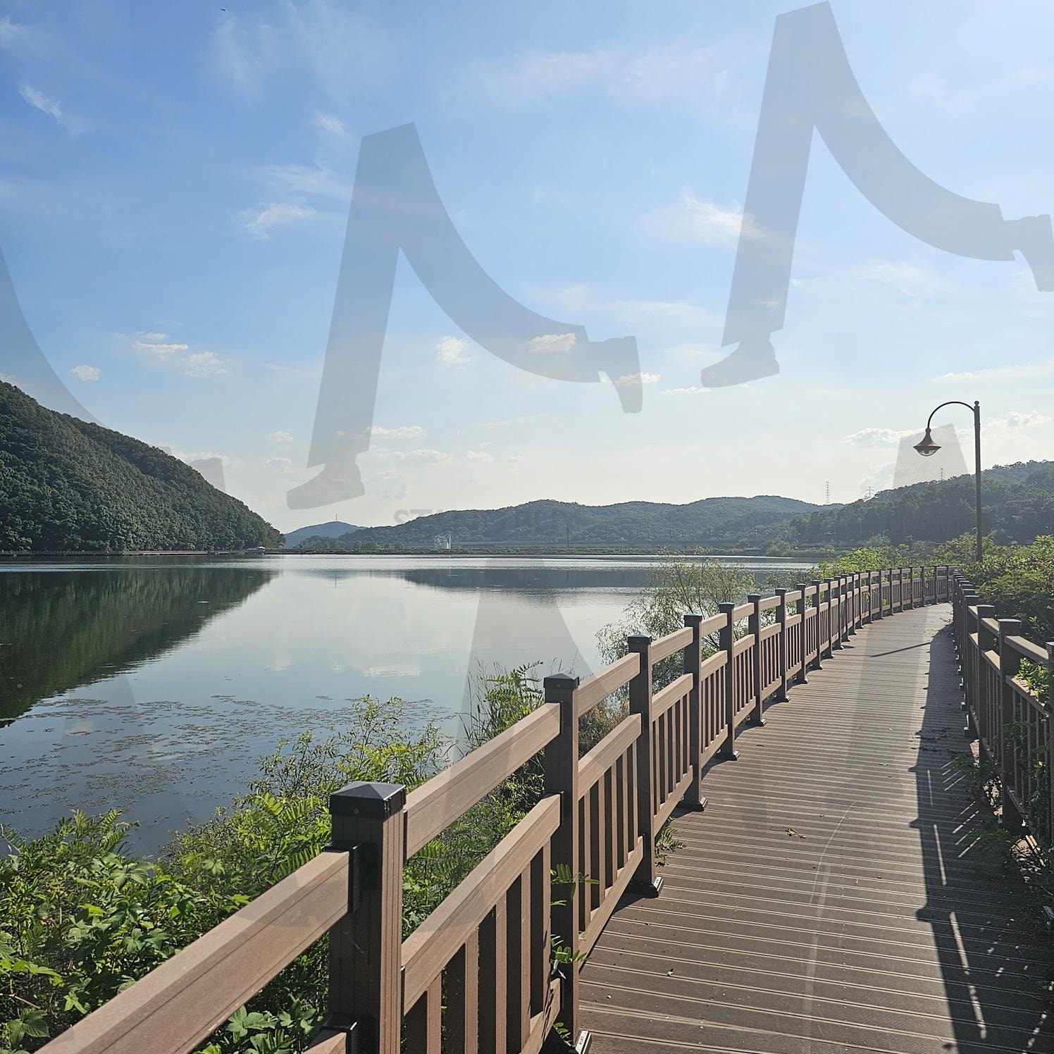 다리밑 호수 | 공원, 호수, 자연, 숲, 산, 산책, 다리, 하늘, 풍경 | 스탠바이 STANDBUY 디지털 콘텐츠