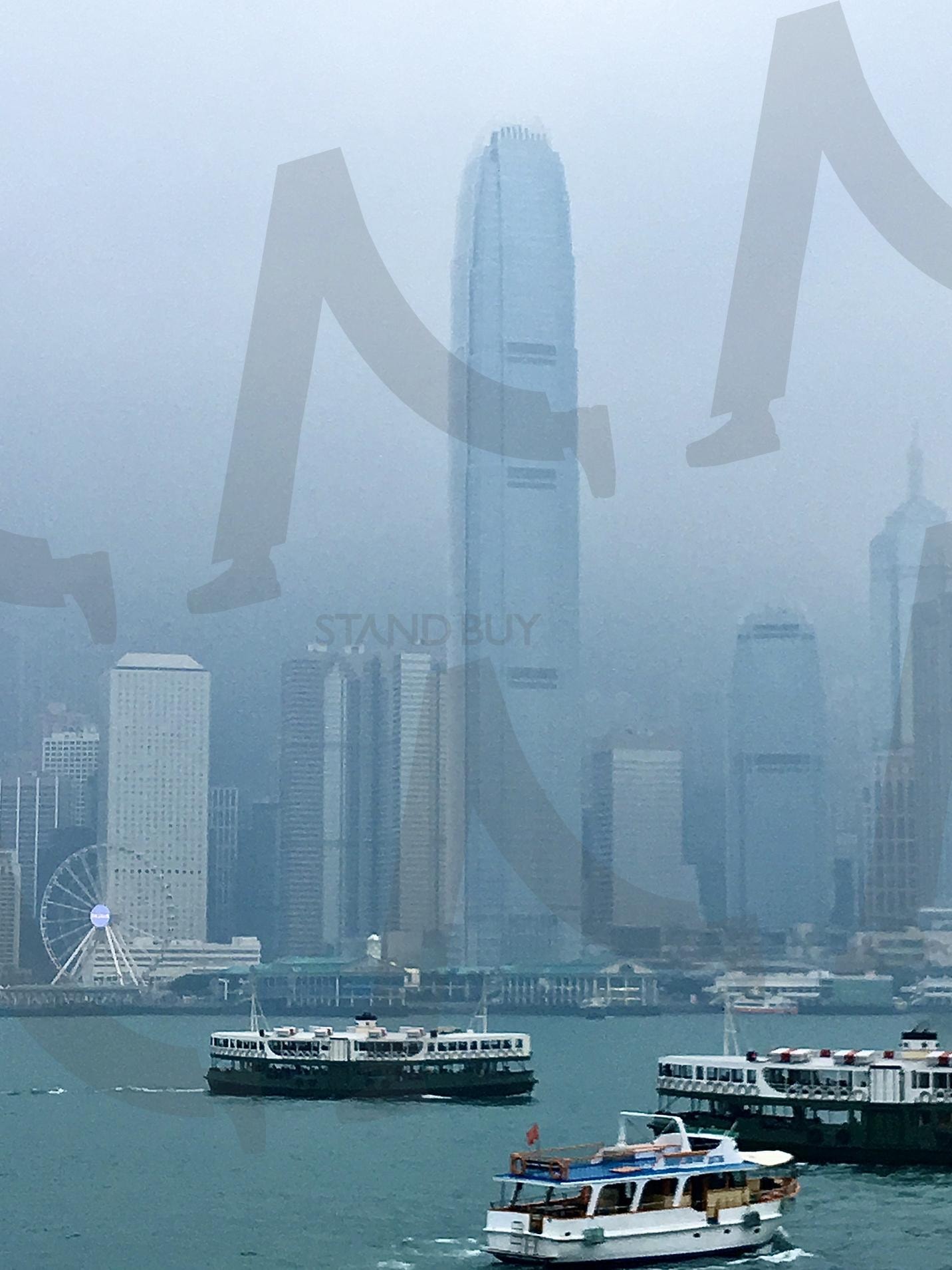 안개 속 홍콩 하버뷰 | hongkong, view, harbor, travel, trip, Fog, 홍콩, 하버뷰, 풍경, 여행, 안개, 기억, 추억, 항구 | 스탠바이 STANDBUY 디지털 콘텐츠