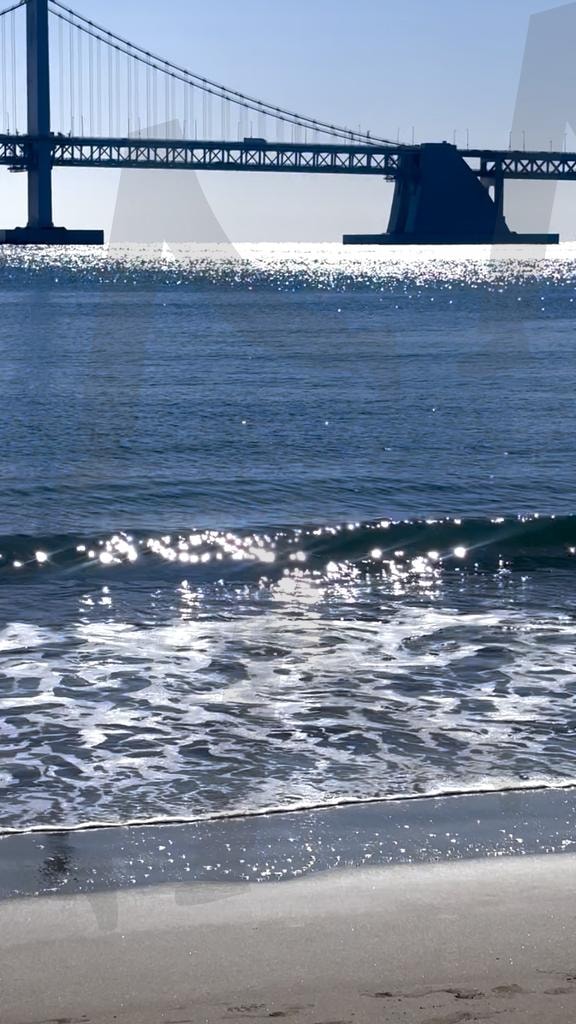 잔잔한 파도, 빛나는 바다 | 바다, 청량한 바다, 윤슬, 반짝이는 바다, 시원함, 파란, 광안리, 부산, 햇살 | 스탠바이 STANDBUY 디지털 콘텐츠