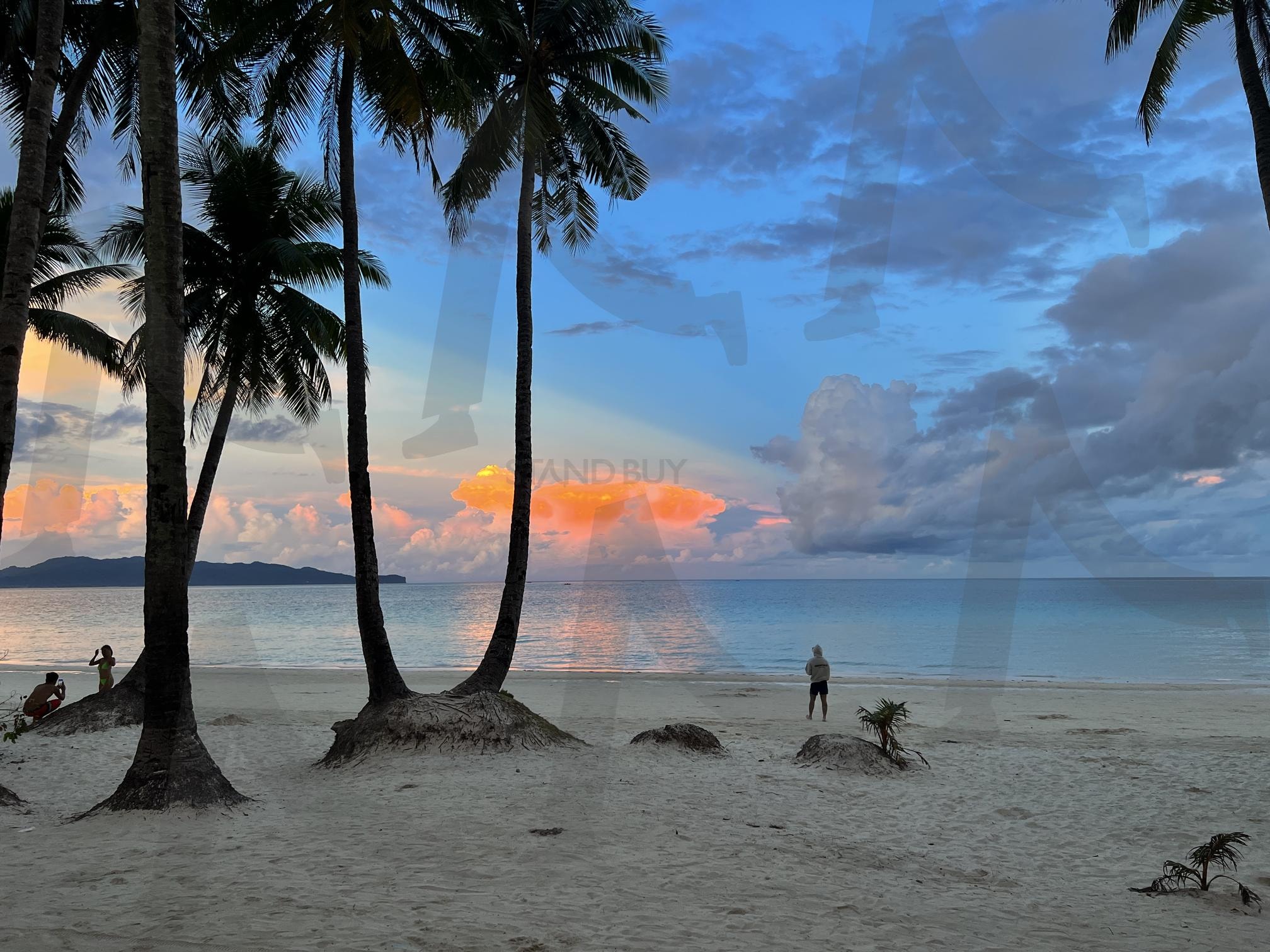 보라카이 화이트비치 | 필리핀, 보라카이, 화이트비치, 석양, 노을 | 스탠바이 STANDBUY 디지털 콘텐츠
