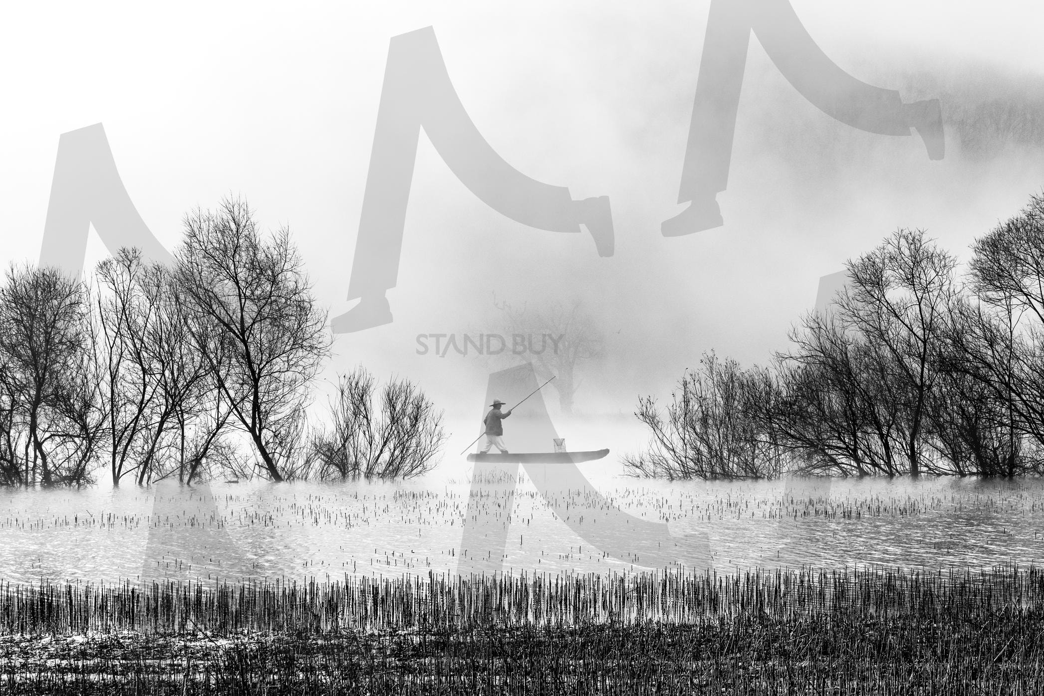 합천호 어부 | 합천호, 어부, 물안개, 여행, 힐링 | 스탠바이 STANDBUY 디지털 콘텐츠