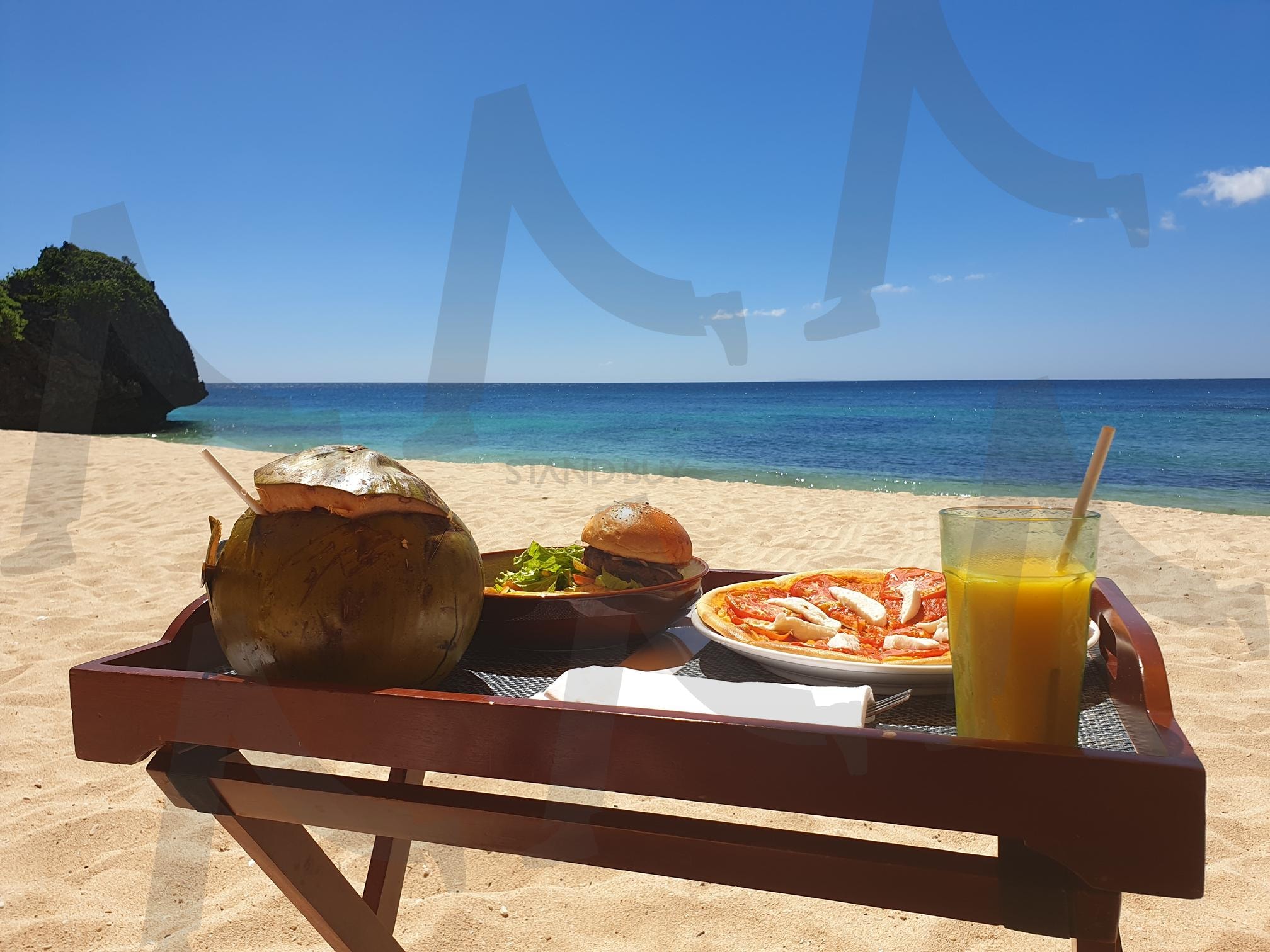 휴양지 | 전체사진, 피자, 햄버거, 코코넛밀크, 망고쥬스 | 스탠바이 STANDBUY 디지털 콘텐츠