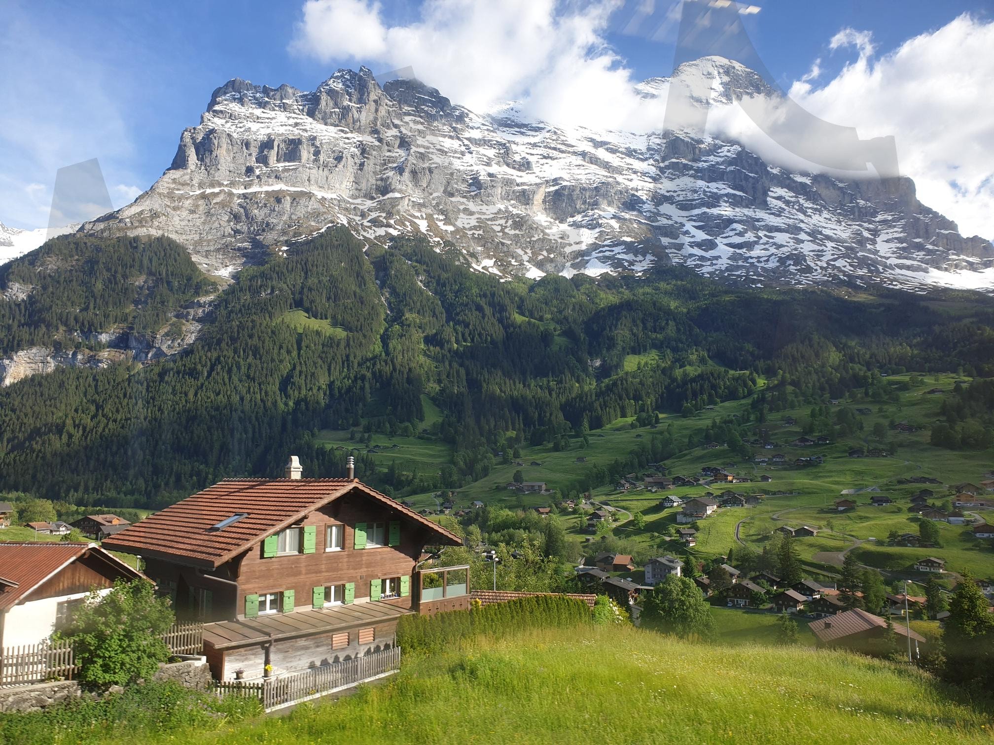 여행 | 여행, 스위스, 인터라켄, 풍경, 들판, 하늘, 구름, 설산, 숲 | 스탠바이 STANDBUY 디지털 콘텐츠