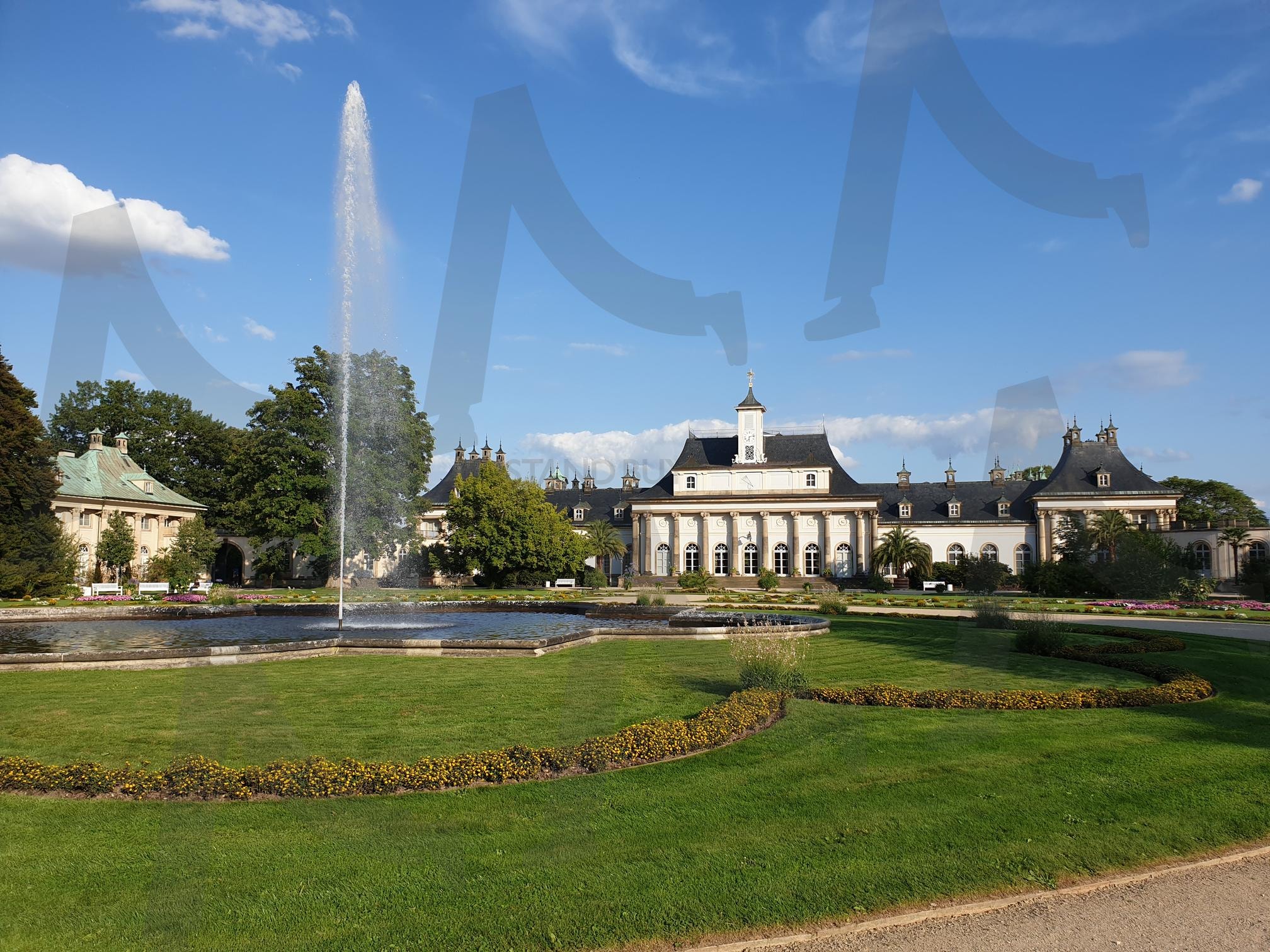 산책 | 산책, 백작의궁전, Schloss und park pillnitz, 독일, 드레스덴, 분수, 구름, 하늘, 풍경 | 스탠바이 STANDBUY 디지털 콘텐츠