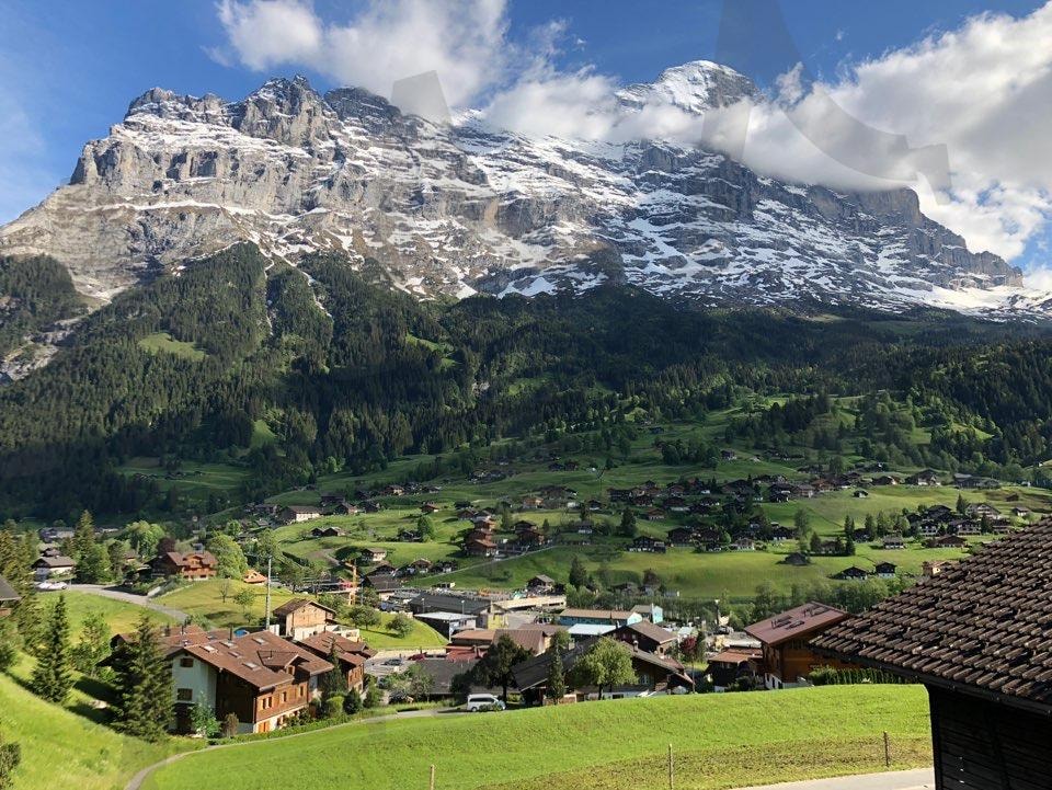 스위스 | 스위스, 인터라켄, 풍경, 산, 구름, 하늘, 설산, 들판 | 스탠바이 STANDBUY 디지털 콘텐츠