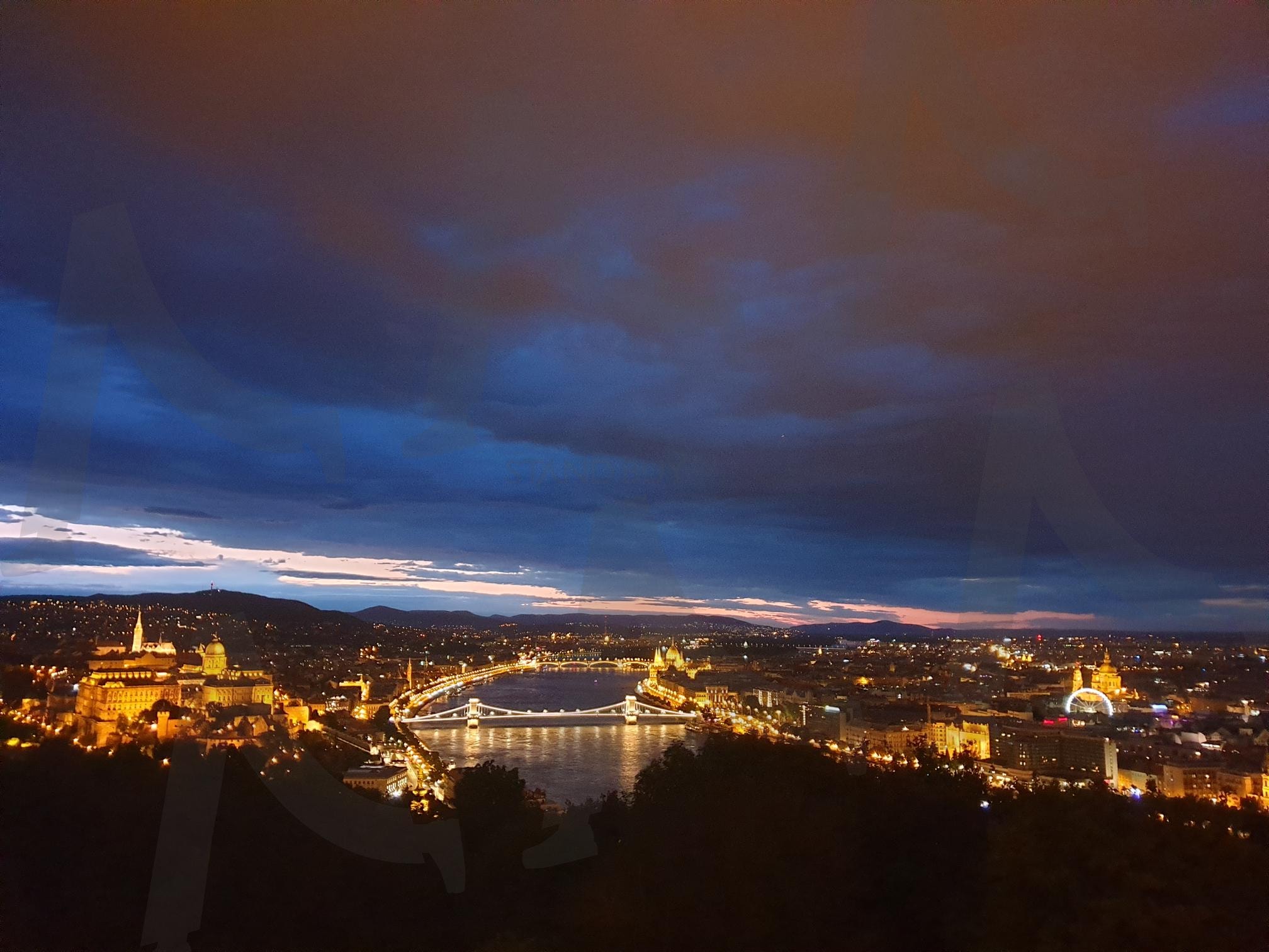 헝가리 | 헝가리, 부다페스트, 겔레르트, 언덕, 야경, 전망 | 스탠바이 STANDBUY 디지털 콘텐츠