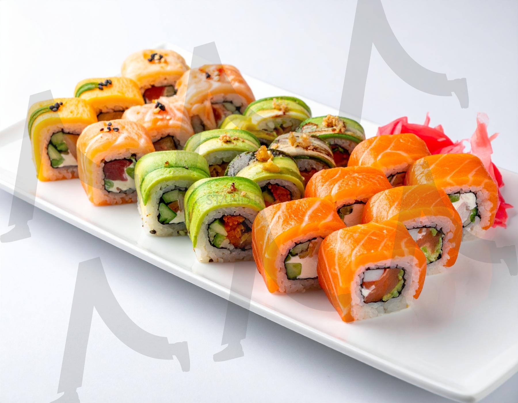 캘리포니아 롤 초밥 세트 – 참치, 아보카도, 치즈, 장식 고급 스시 .광고용 음식 이미지. 참깨 스시. 간장 소스 롤. 와사비와 생강. 일본 요리. 고급 식당 메뉴. | ai, 캘리포니아 롤, 스시 롤, 참치롤, 아보카도스시, 치즈스시, 일식요리, 고급초밥, 레스토랑메뉴, 푸드사진, 광고용음식 이미지, 간장소스 롤, 와사비와 생강, 일본요리, 고급식당메뉴 | 스탠바이 STANDBUY 디지털 콘텐츠