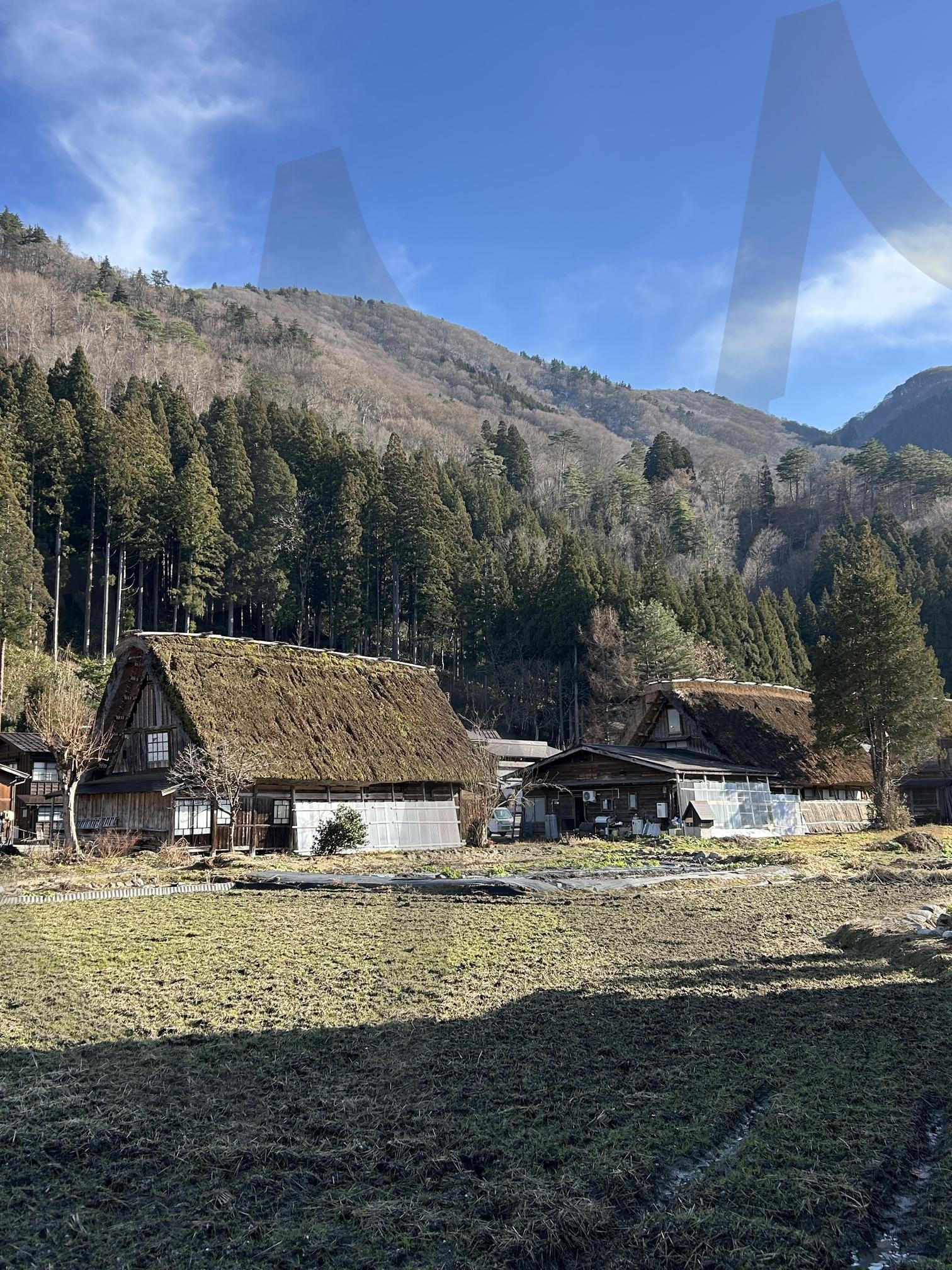 일본 전통 초가집과 산촌 풍경 사진 | 일본, 시라카와고, 합장촌, 자연풍경, 전통마을, 여행사진, 힐링, 로컬여행, 자연감성, 시골풍경, 풍경사진 | 스탠바이 STANDBUY 디지털 콘텐츠