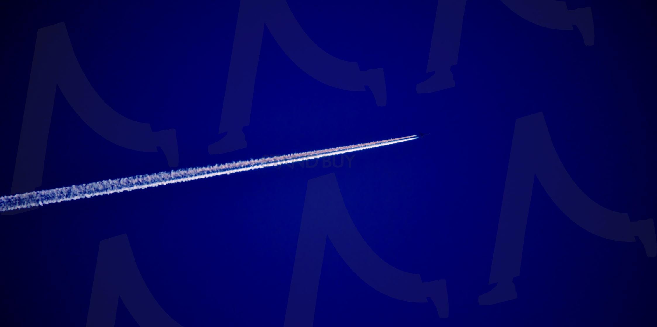 비행기의 궤적 비행운 | 비행운, 궤적, 여행, 항공기, 비행기, 하늘, 자유, 휴식, 떠나요 | 스탠바이 STANDBUY 디지털 콘텐츠