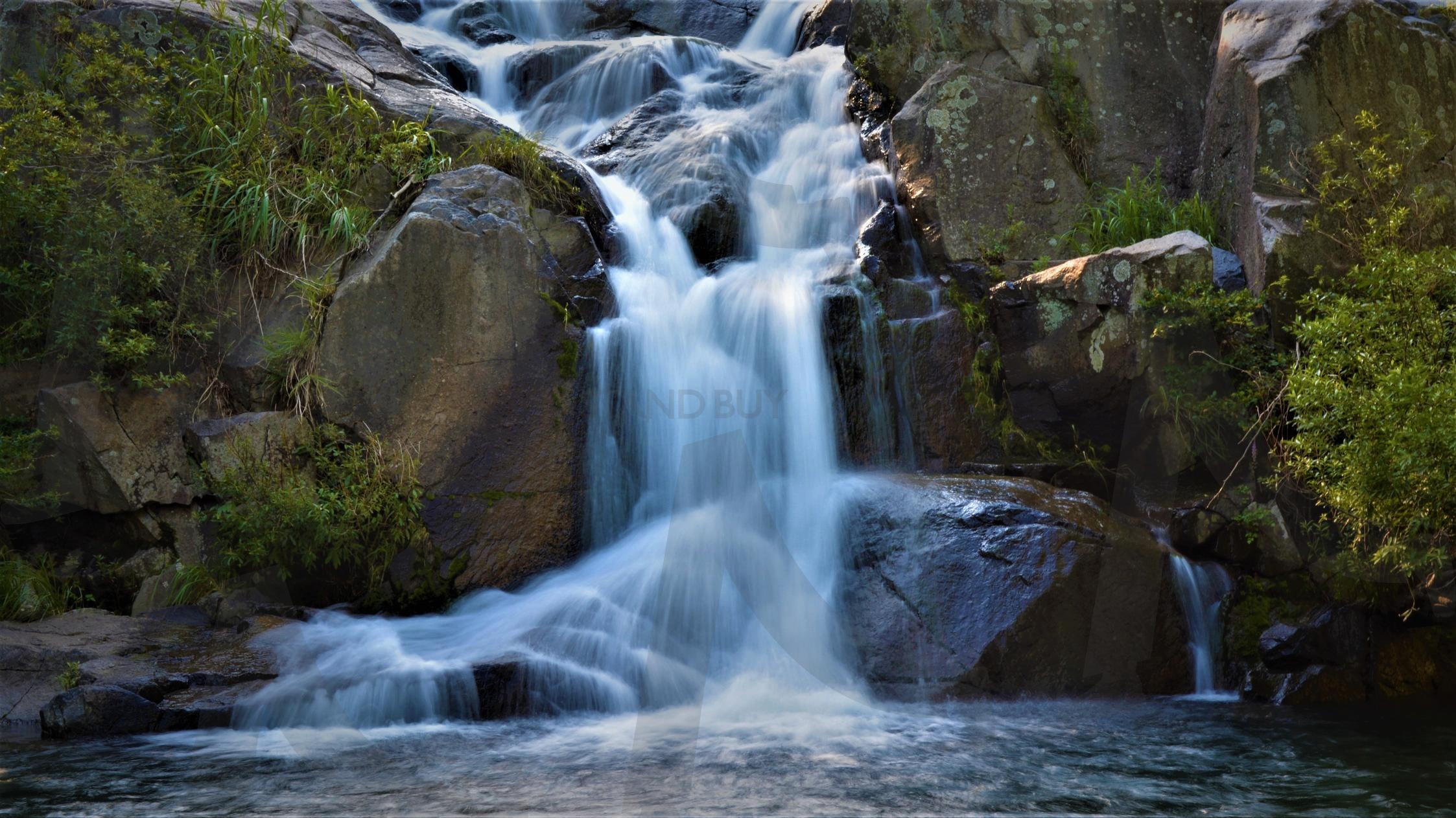 시원한 폭포수 | 여름, 물, 폭포, 이끼, 바위, 산, 계곡, 플로우, 흐르다, 겅 | 스탠바이 STANDBUY 디지털 콘텐츠