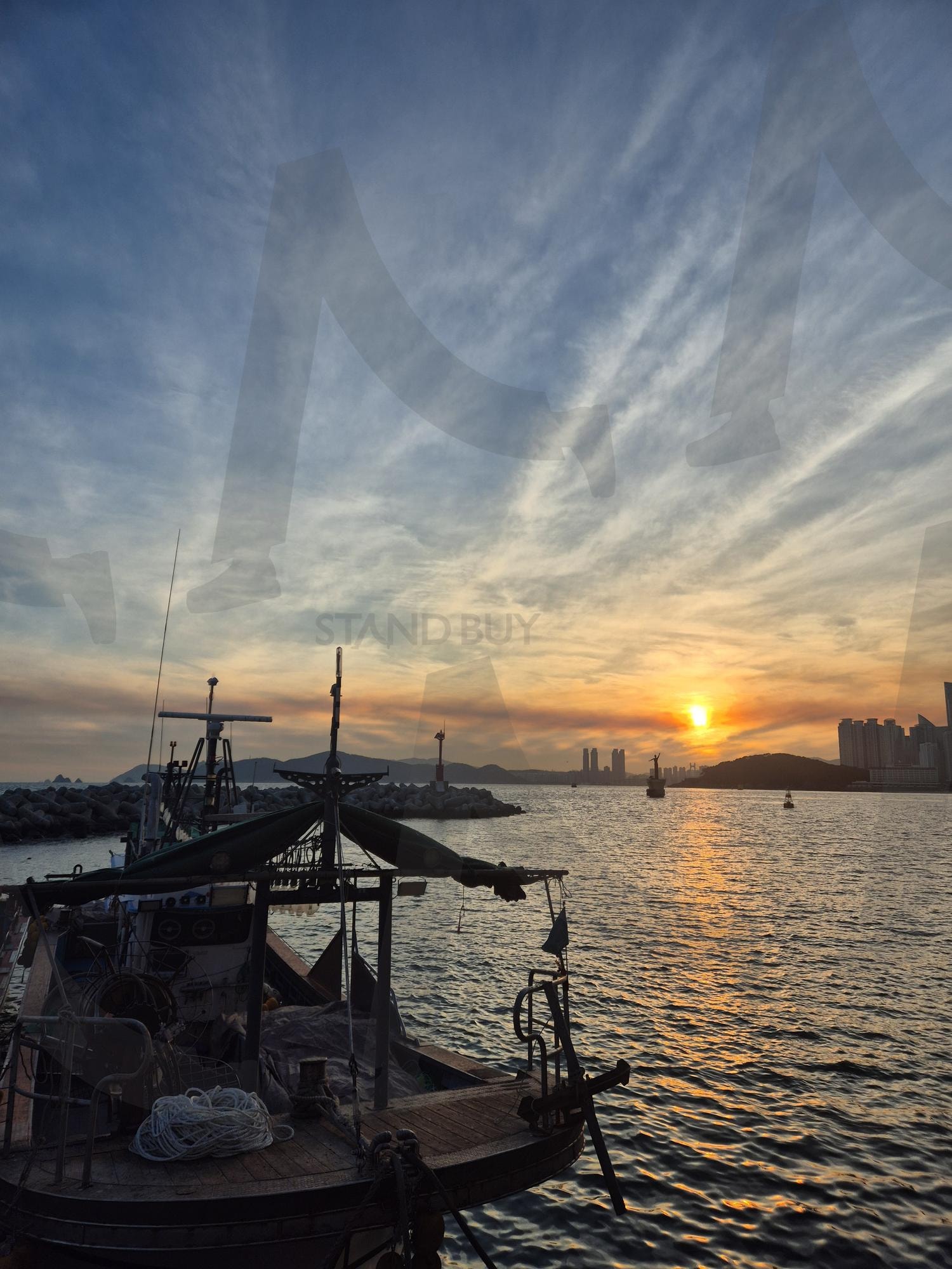해운대 미포 석양 | 해운대, 미포, 석양, 미포항 횟집, 해운대 미포 | 스탠바이 STANDBUY 디지털 콘텐츠