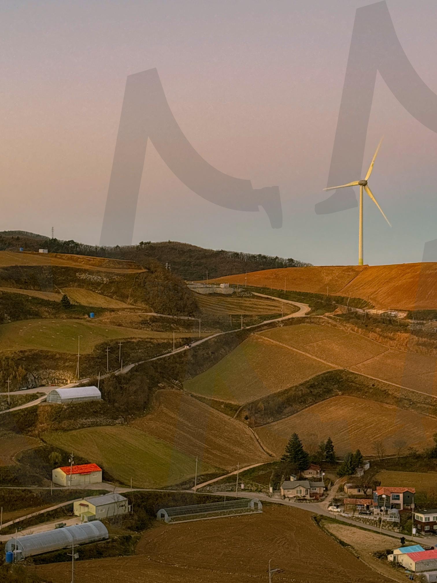 안반데기 | 안반데기, 노을사진, 노을, 풍차, 가을, 배경화면사진, 핸드폰배경화면사진, 하우웨더엽서, 엽서사진, 감성사진, 따뜻한 느낌 | 스탠바이 STANDBUY 디지털 콘텐츠