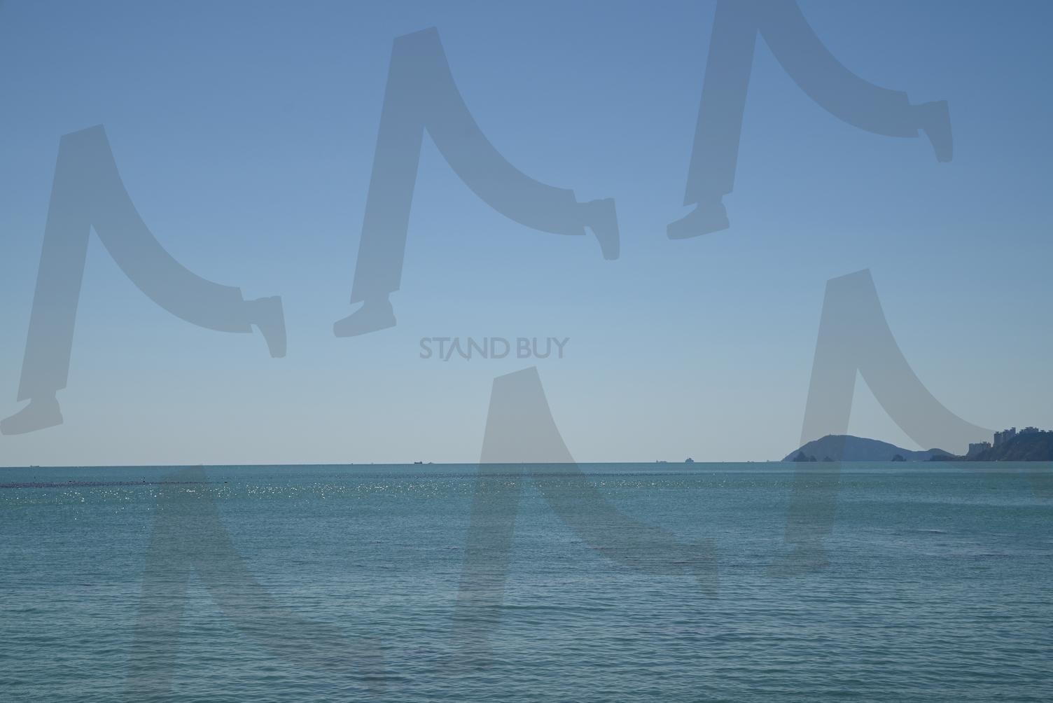 청사포 바다 | 청사포, 부산, 바다, 맑은날 바다, 푸른 바다 | 스탠바이 STANDBUY 디지털 콘텐츠